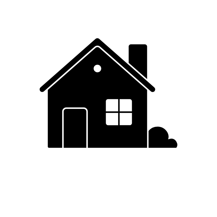 House with magnifying glass icon